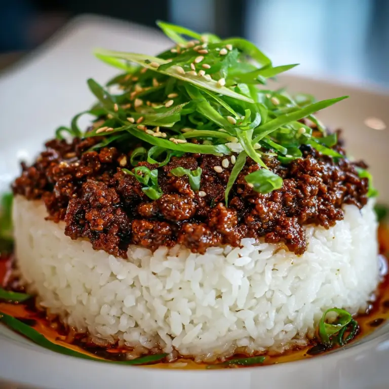 Korean Ground Beef Bowl Recipe