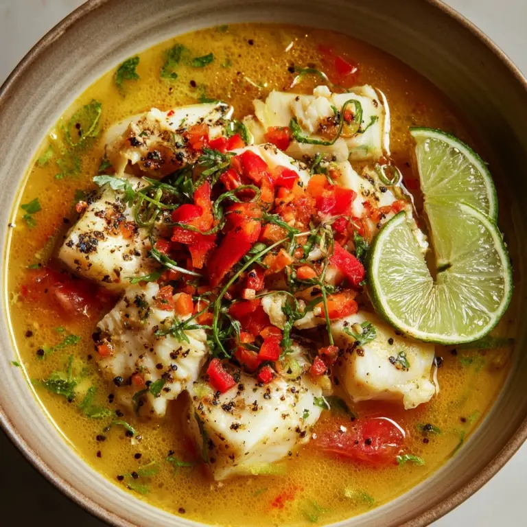 Coconut Lime Fish Soup Recipe