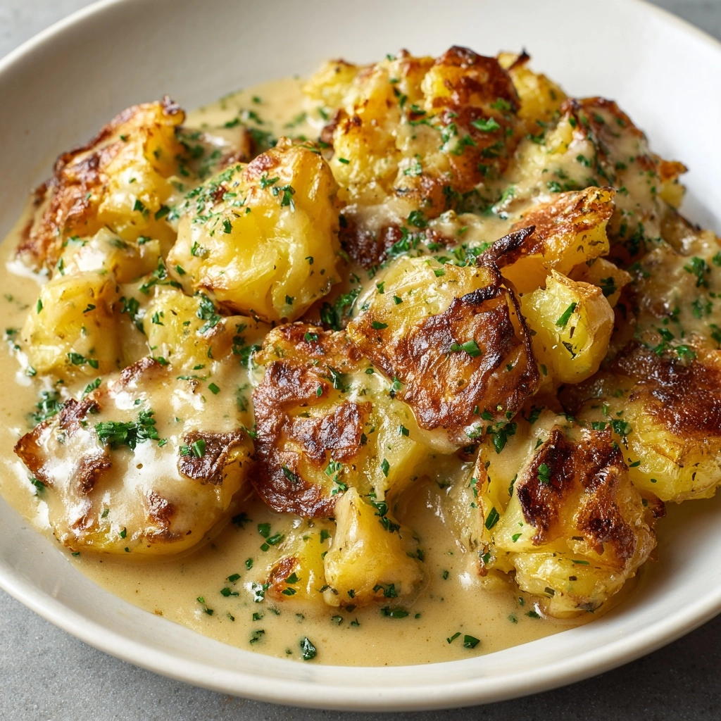 Honey Mustard Smashed Potatoes Recipe - Recipe Image