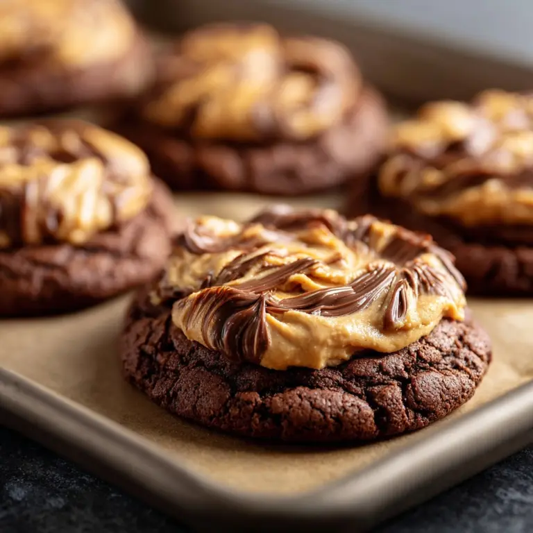 Peanut Butter Brownie Swirl Cookies Recipe