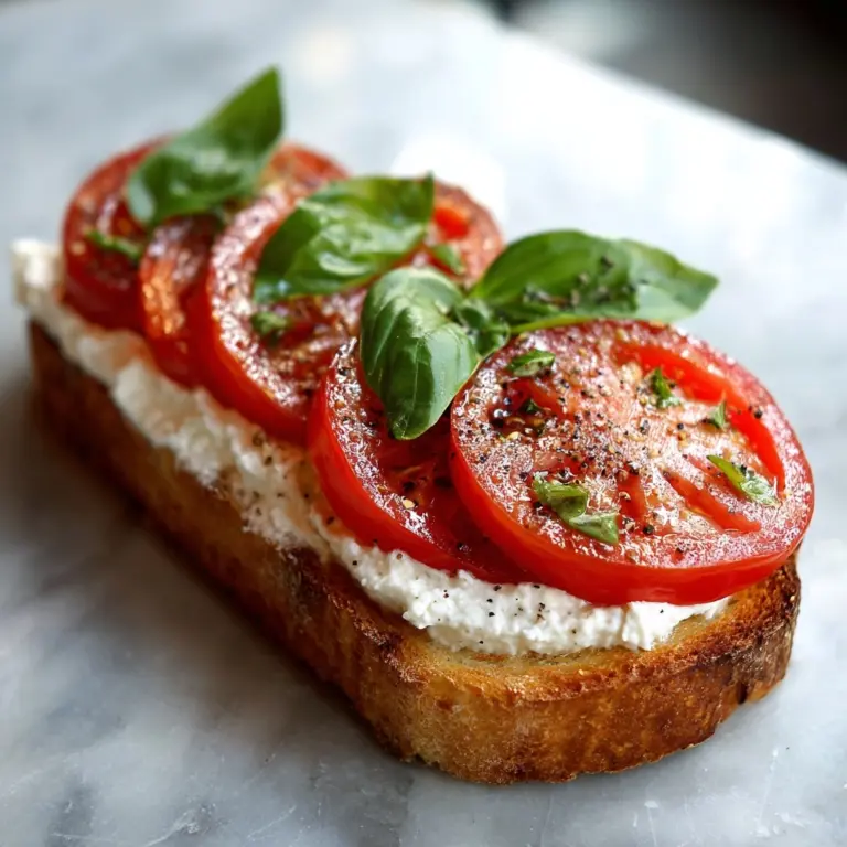 Ricotta & Tomato Sourdough Toast Recipe