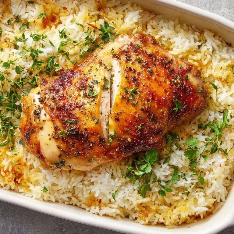 Oven-Baked Chicken and Rice Recipe
