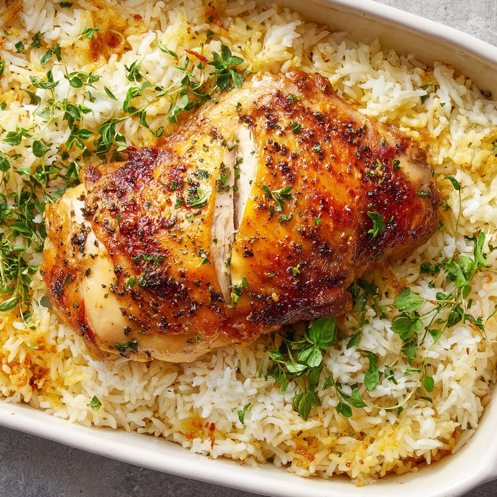 Oven-Baked Chicken and Rice Recipe - Recipe Image