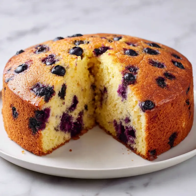 Air Fryer Blueberry Yogurt Cake Recipe