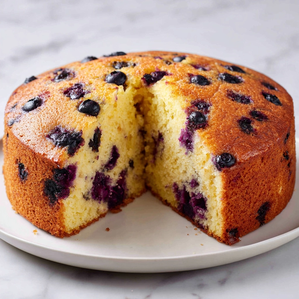 Air Fryer Blueberry Yogurt Cake Recipe - Recipe Image