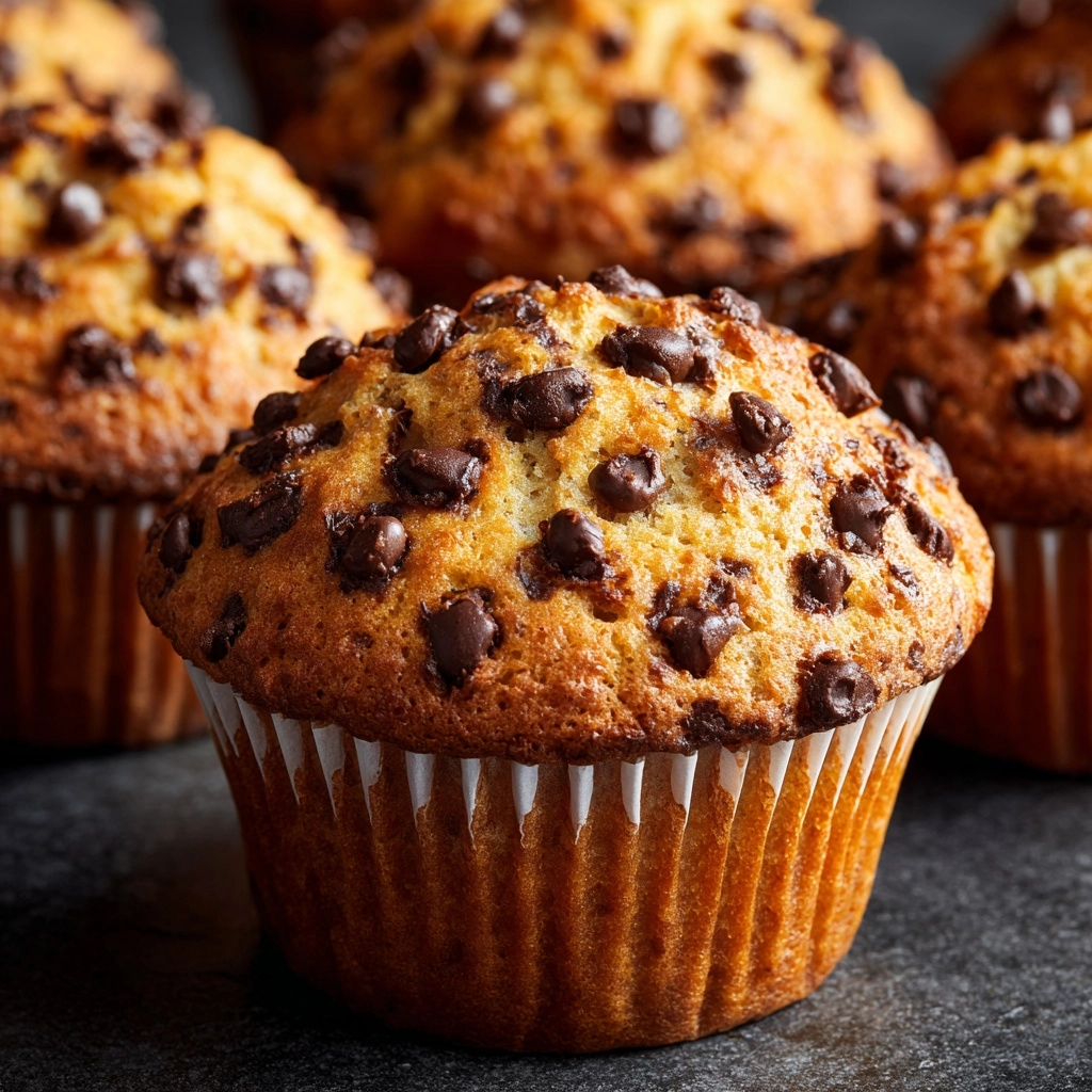 Chocolate Chip Peanut Butter Muffins Recipe - Recipe Image
