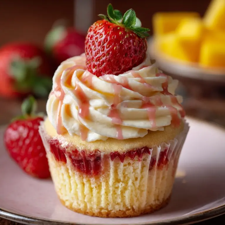 Strawberry Mango Margarita Cupcakes Recipe
