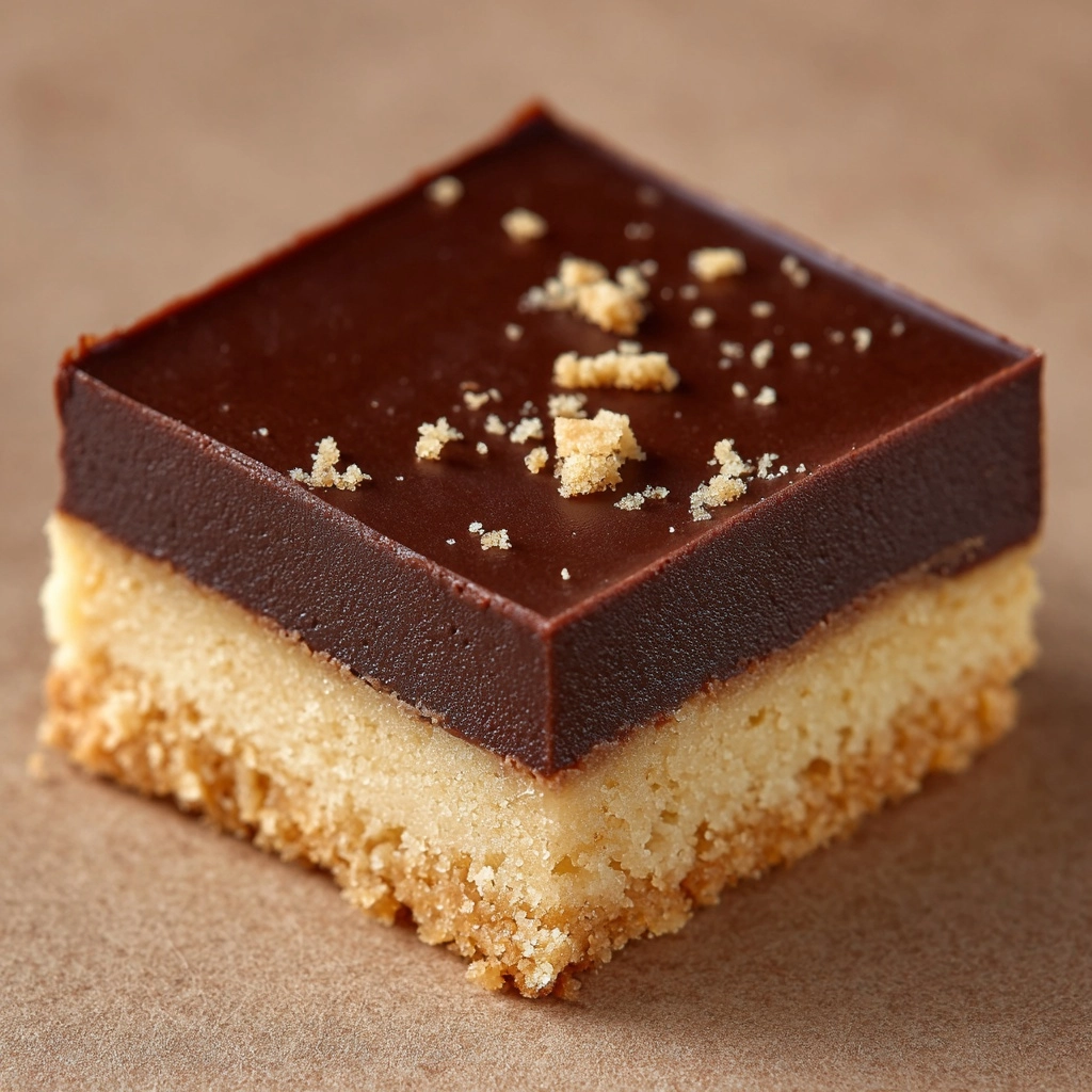 No-Bake Shortbread Fudge Slice Recipe - Recipe Image