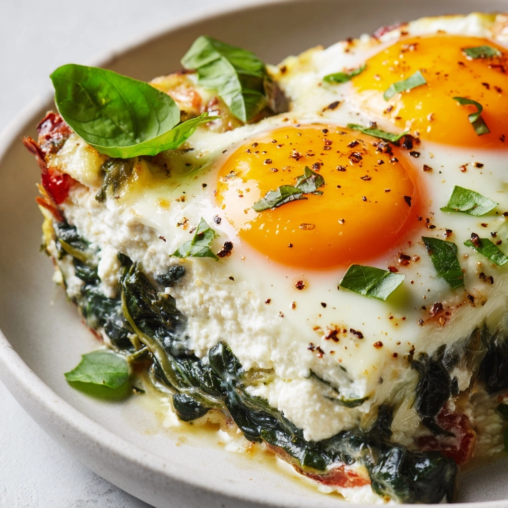 Spinach Ricotta Brunch Bake Recipe - Recipe Image