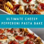 Cheesy Pepperoni Pasta Bake Recipe