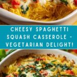 Cheesy Vegetarian Spaghetti Squash Casserole Recipe