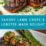 Lamb Chops over Lobster Mash with Asparagus Recipe