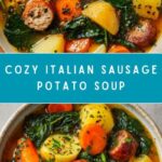 Italian Sausage Potato Soup with Carrots & Spinach Recipe