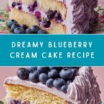 Blueberry Cream Cake Recipe