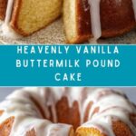 Vanilla Buttermilk Pound Cake with Cream Cheese Glaze Recipe