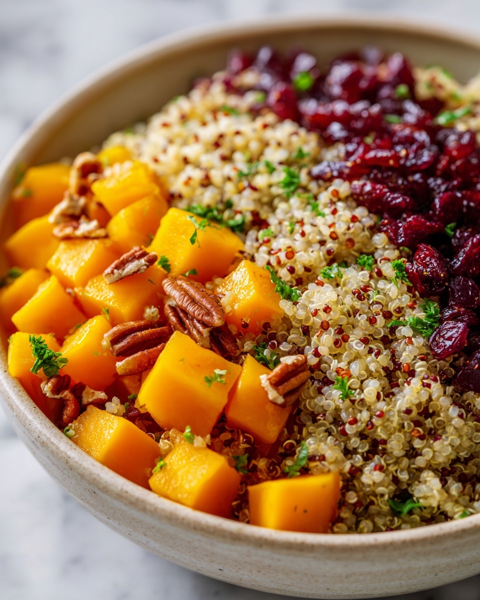 Roasted Pumpkin, Pecan & Cranberry Quinoa Salad Recipe - Recipe Image