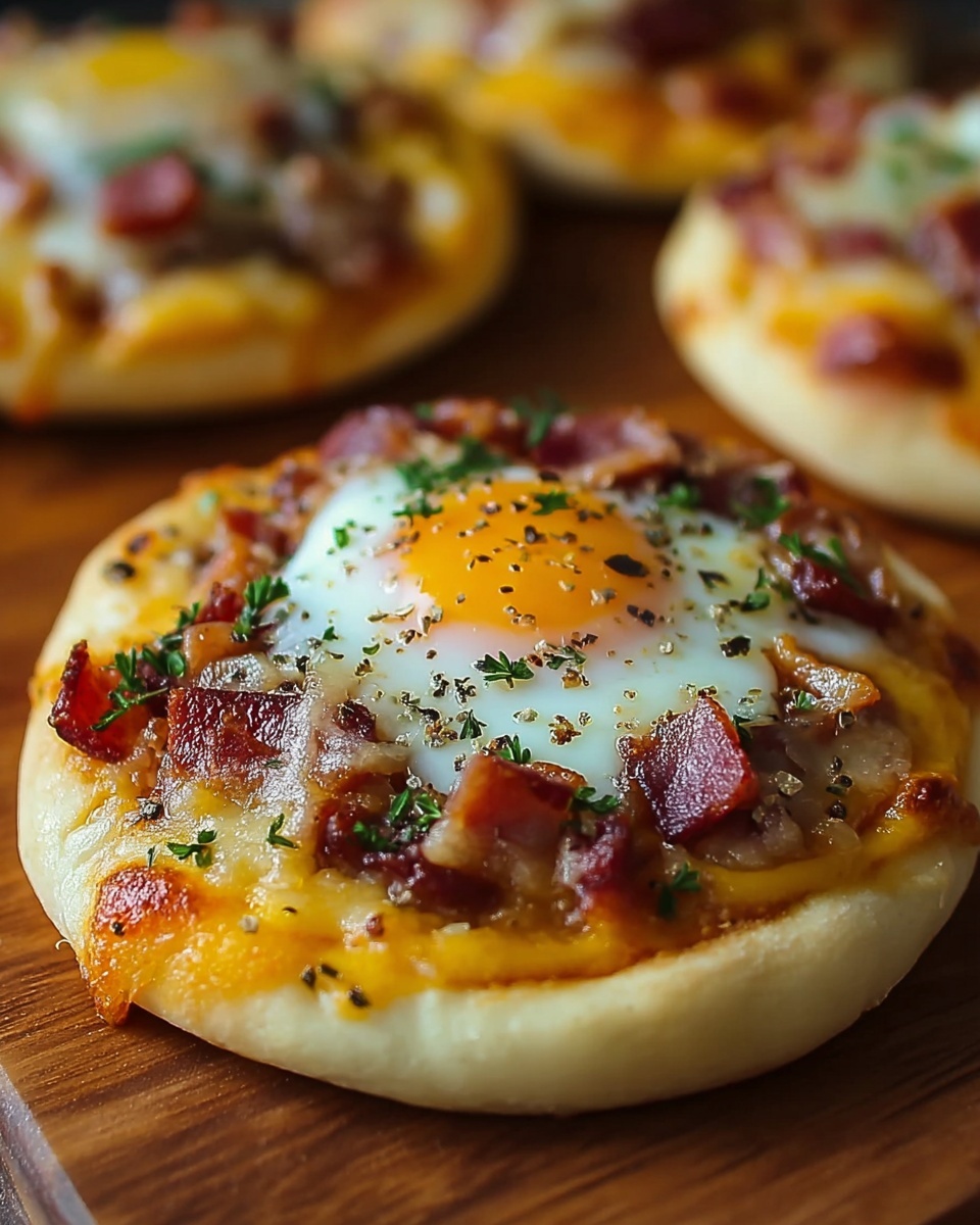 English Muffin Breakfast Pizza Recipe - Recipe Image