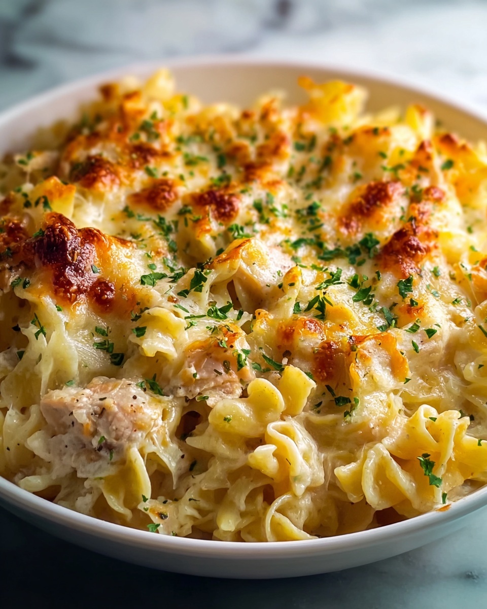 Old-Fashioned Chicken and Noodles Casserole Recipe - Recipe Image
