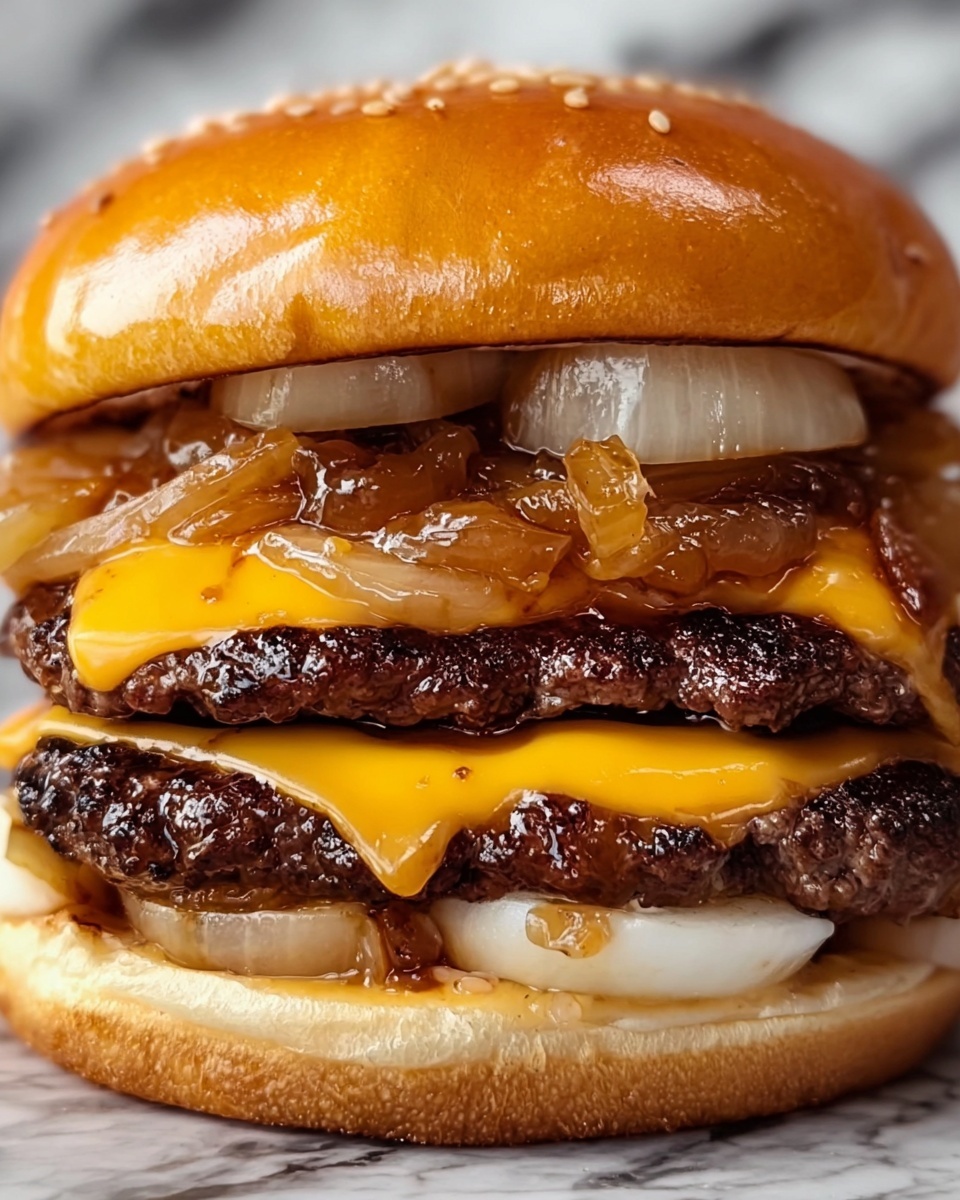 Garlic Double Steakburger Recipe - Recipe Image