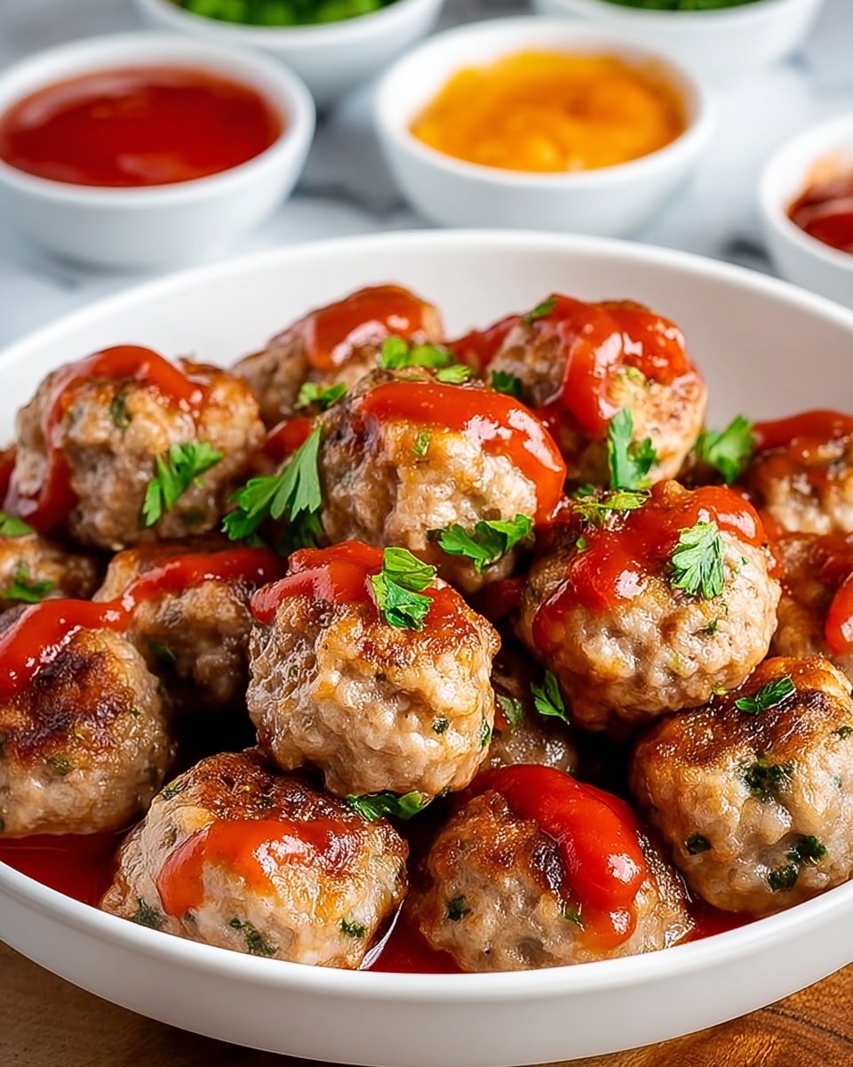 Mini Meatballs with Marinara Sauce Recipe - Recipe Image