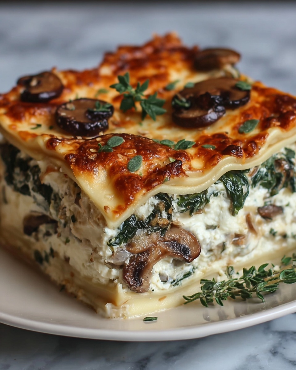 Mushroom and Spinach Lasagna Recipe - Recipe Image
