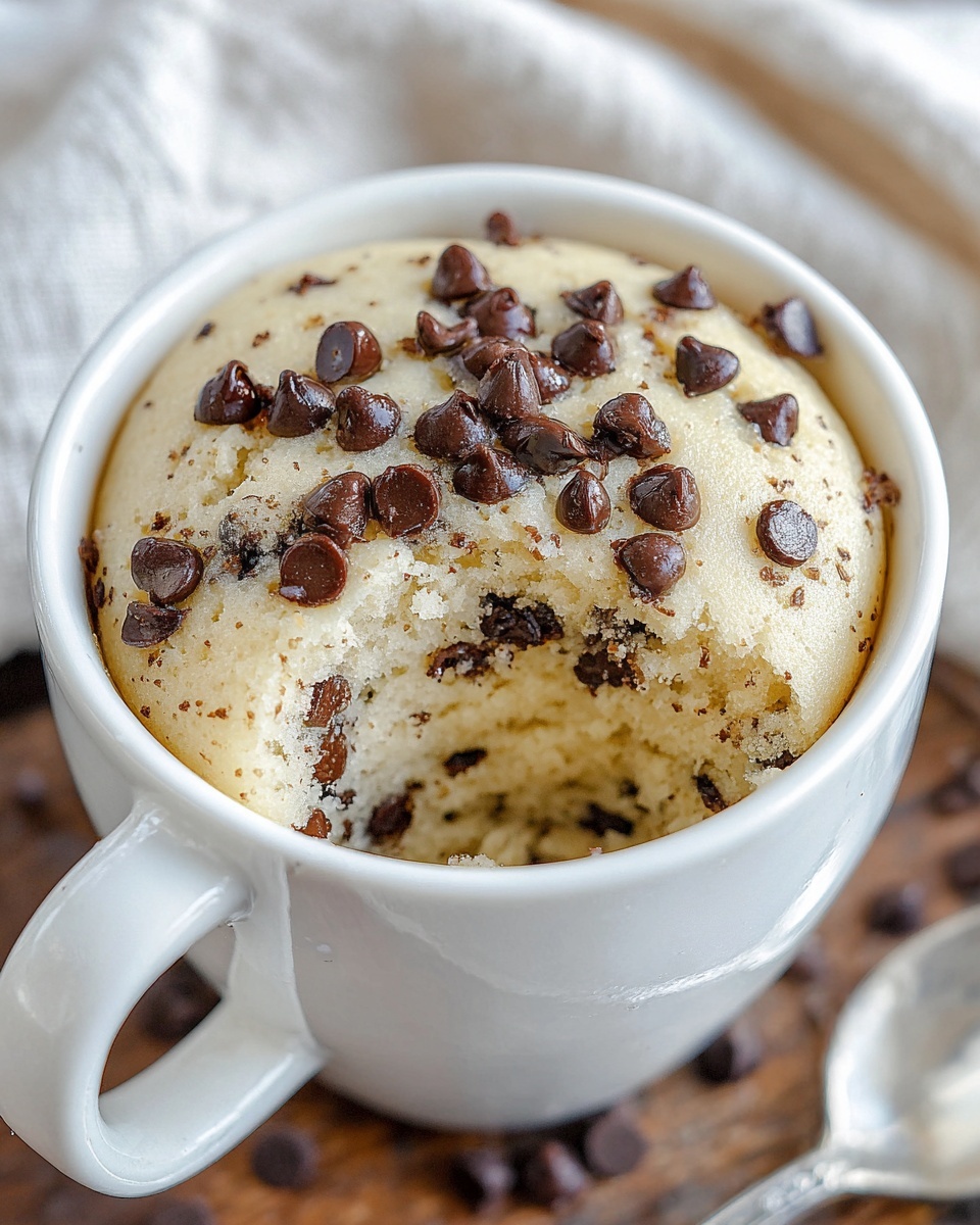 Chocolate Chip Mug Cake Recipe - Recipe Image
