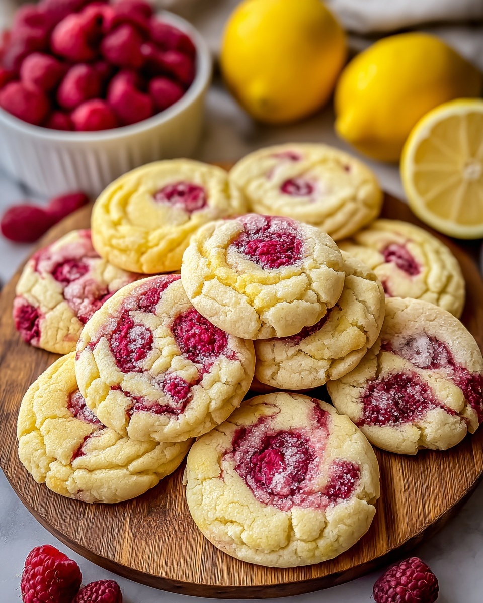Lemon Raspberry Cookies Recipe - Recipe Image
