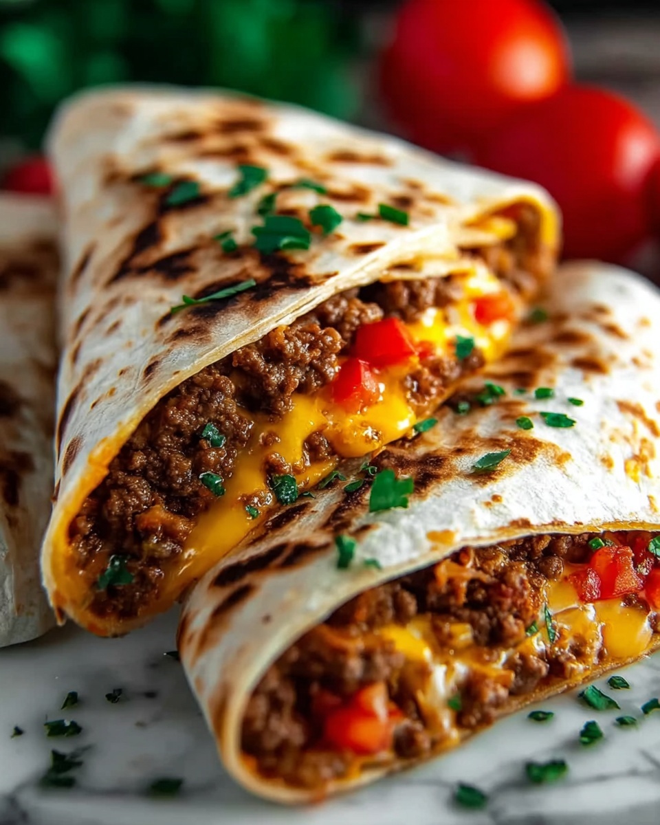 Nacho Cheese Beef Wrap Recipe - Recipe Image