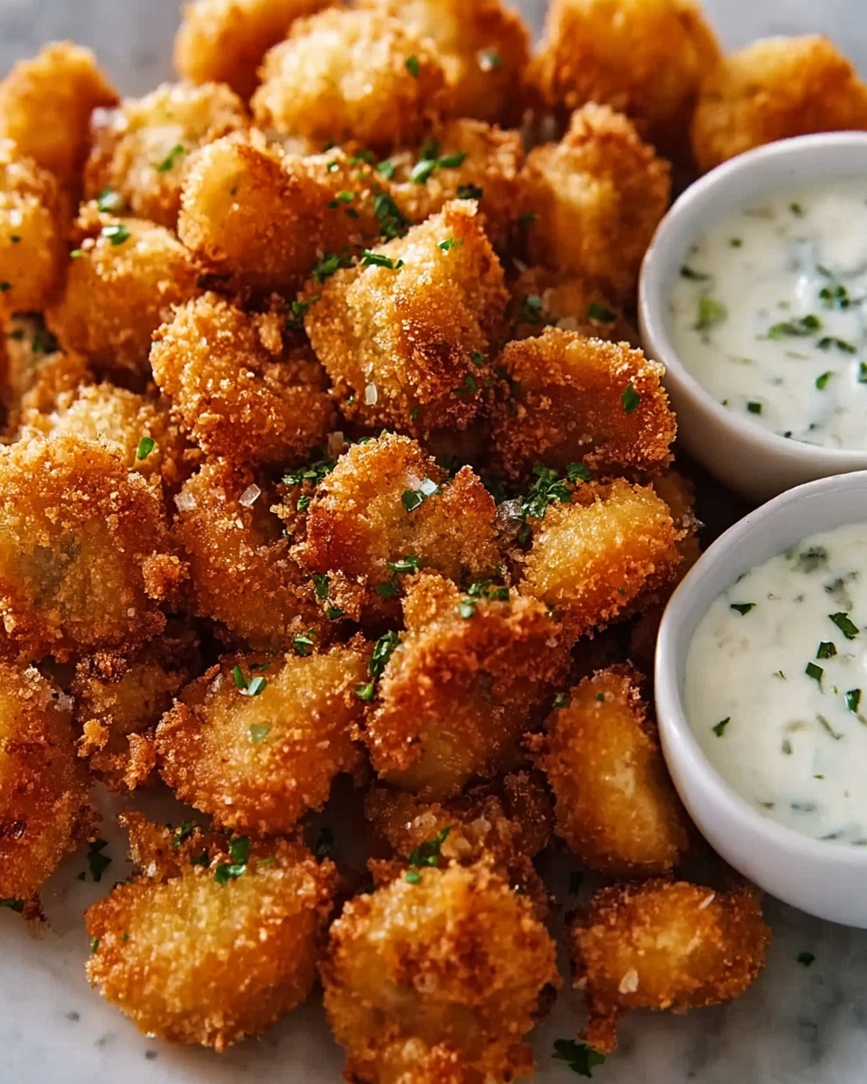 Crispy Fried Mushrooms with Cool Ranch Dip Recipe - Recipe Image