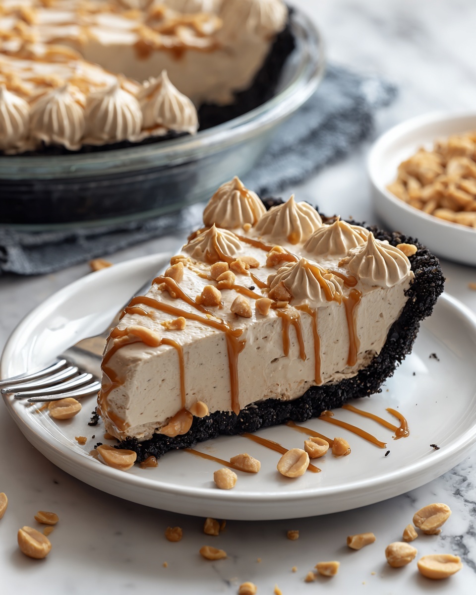 No Bake Cream Cheese Peanut Butter Pie Recipe - Recipe Image