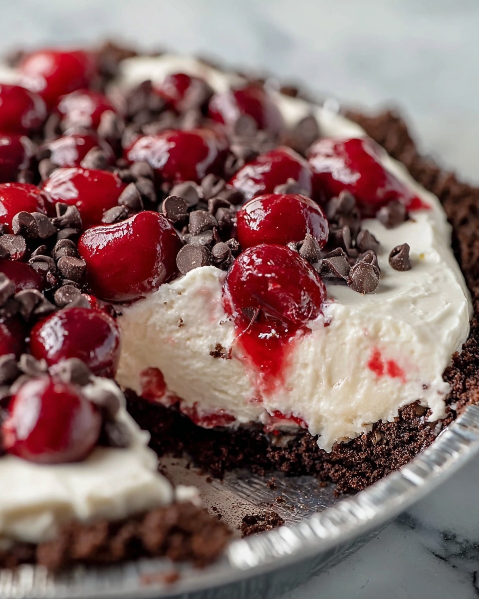 Cherry Chocolate Chip Ice Cream Pie Recipe - Recipe Image