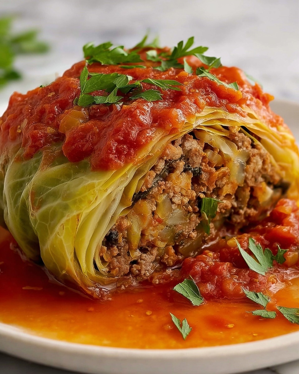 Old-Fashioned Stuffed Cabbage Rolls Recipe - Recipe Image