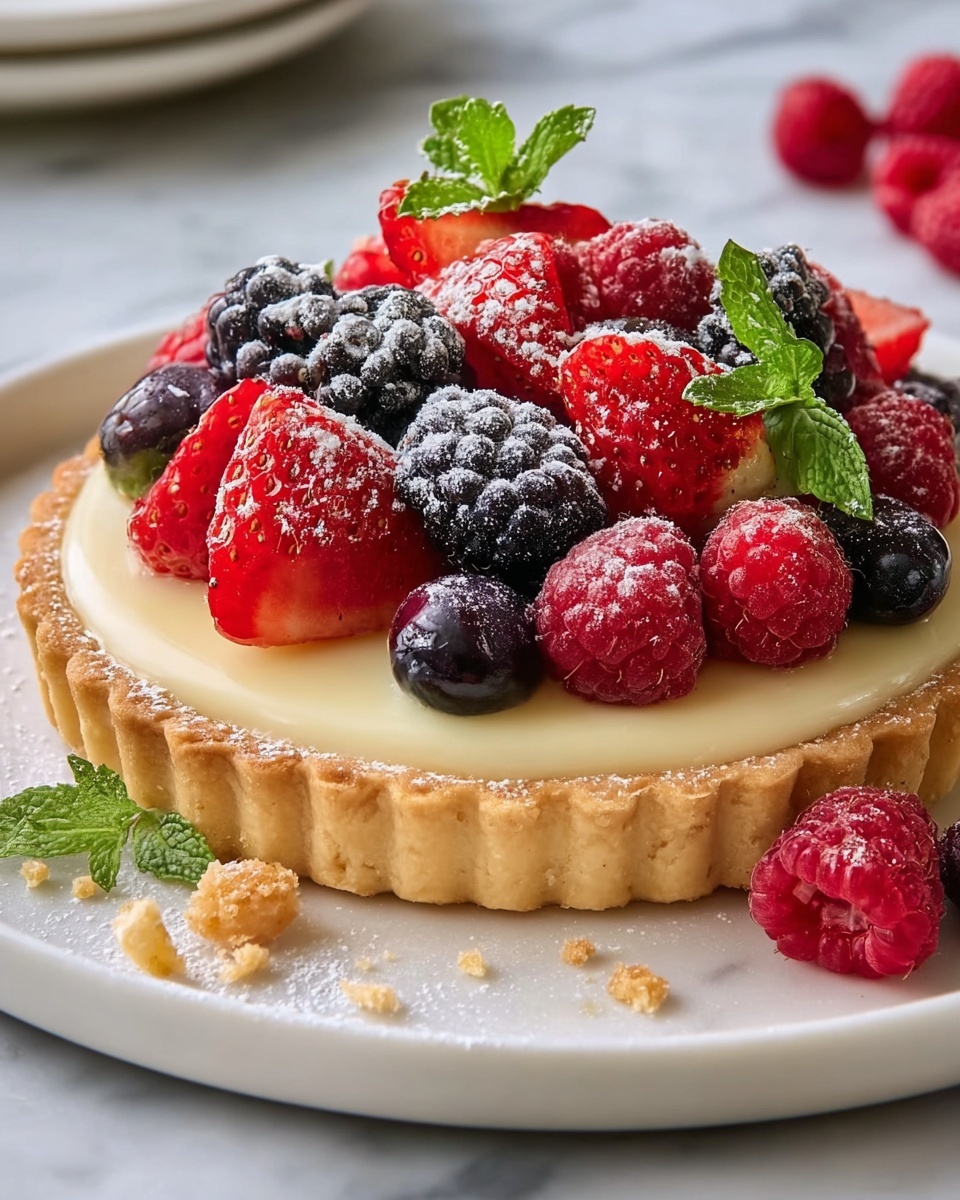 French Lemon Cream Tart Recipe - Recipe Image