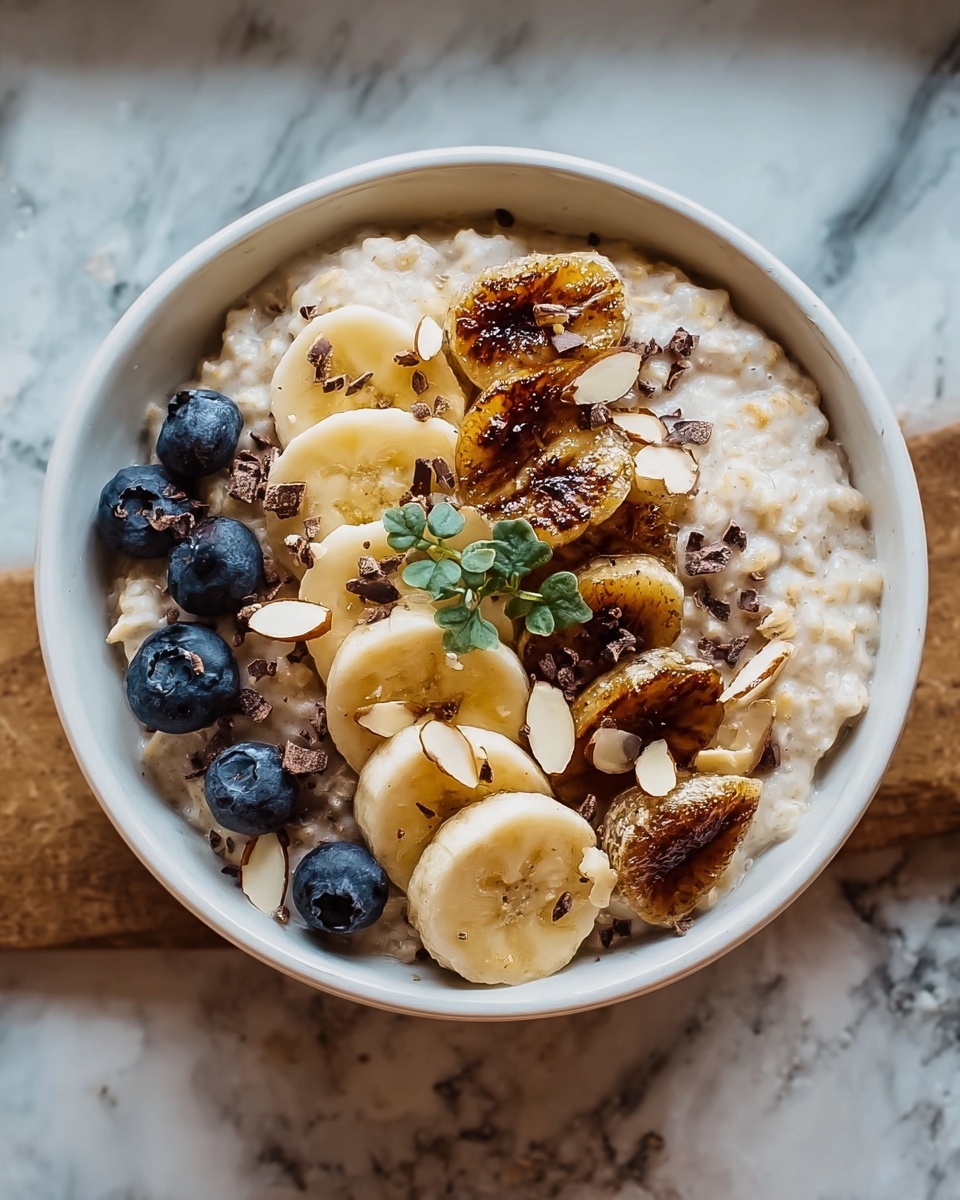 Caramelized Banana Split Overnight Oats Recipe - Recipe Image