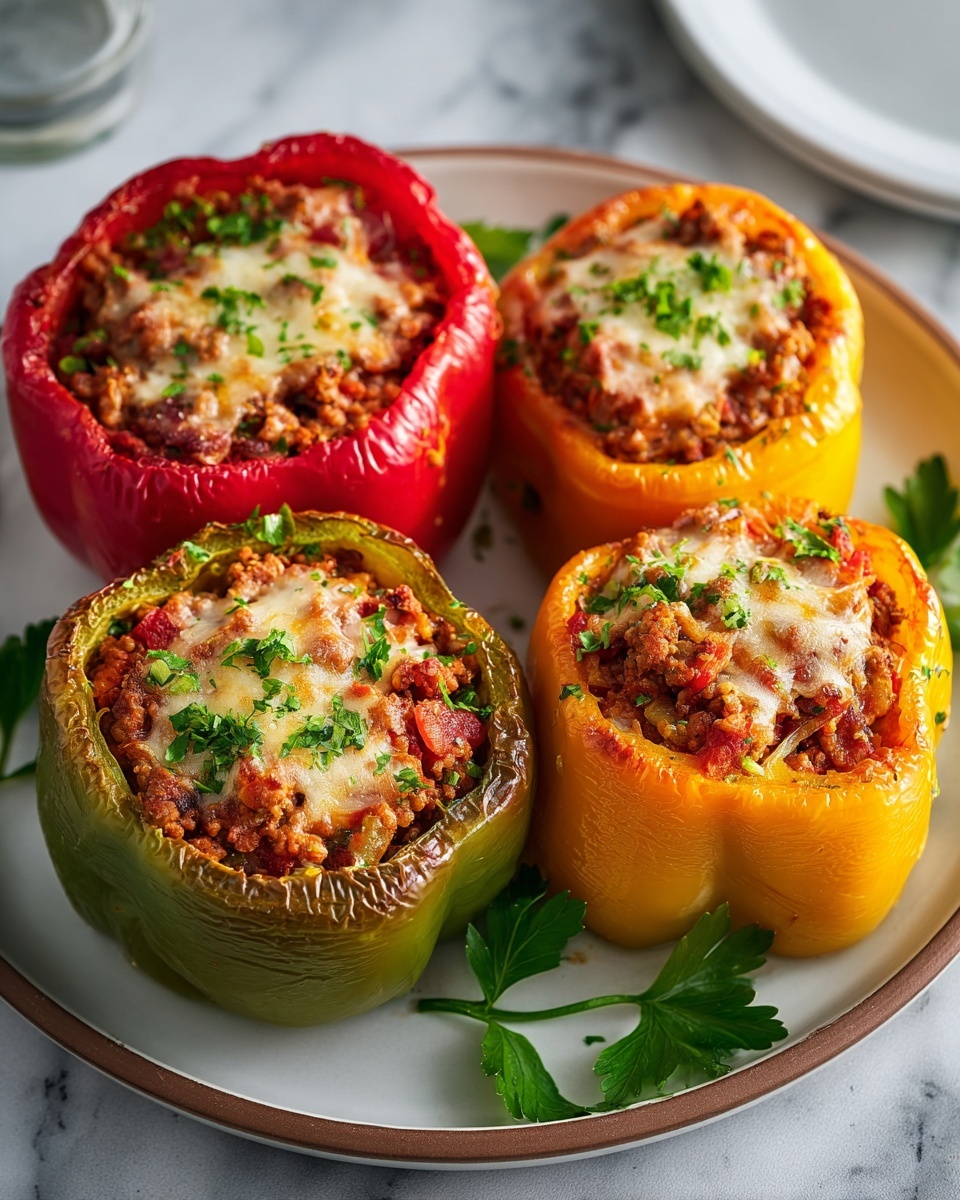 Classic Stuffed Bell Peppers Recipe - Recipe Image