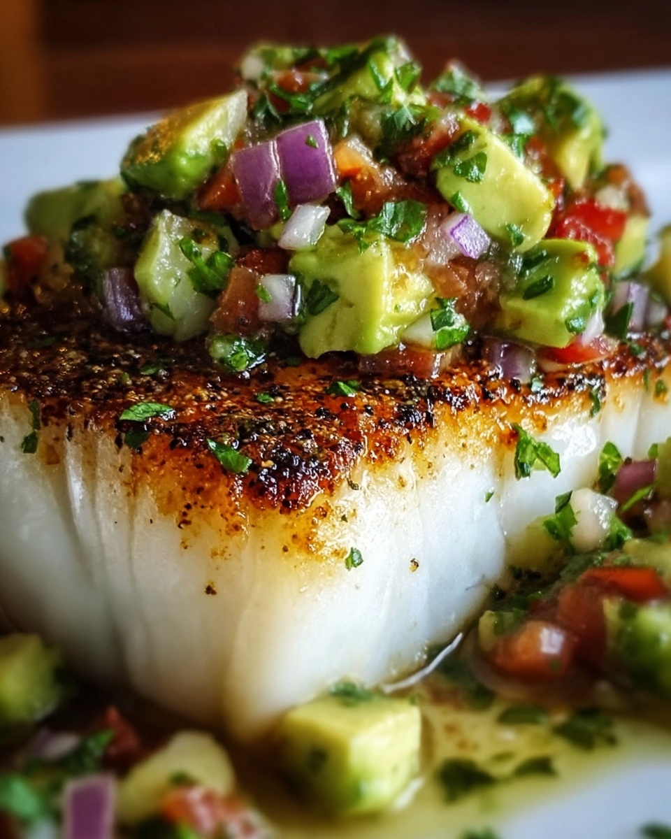 Coconut Lime Fish with Avocado Salsa Recipe - Recipe Image