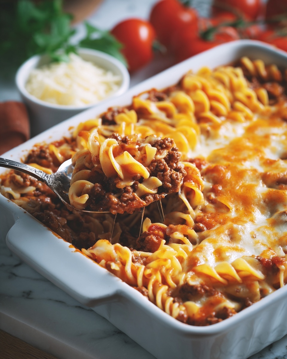 Amish Country Casserole (Hearty Homestyle Beef and Noodle Bake) Recipe - Recipe Image