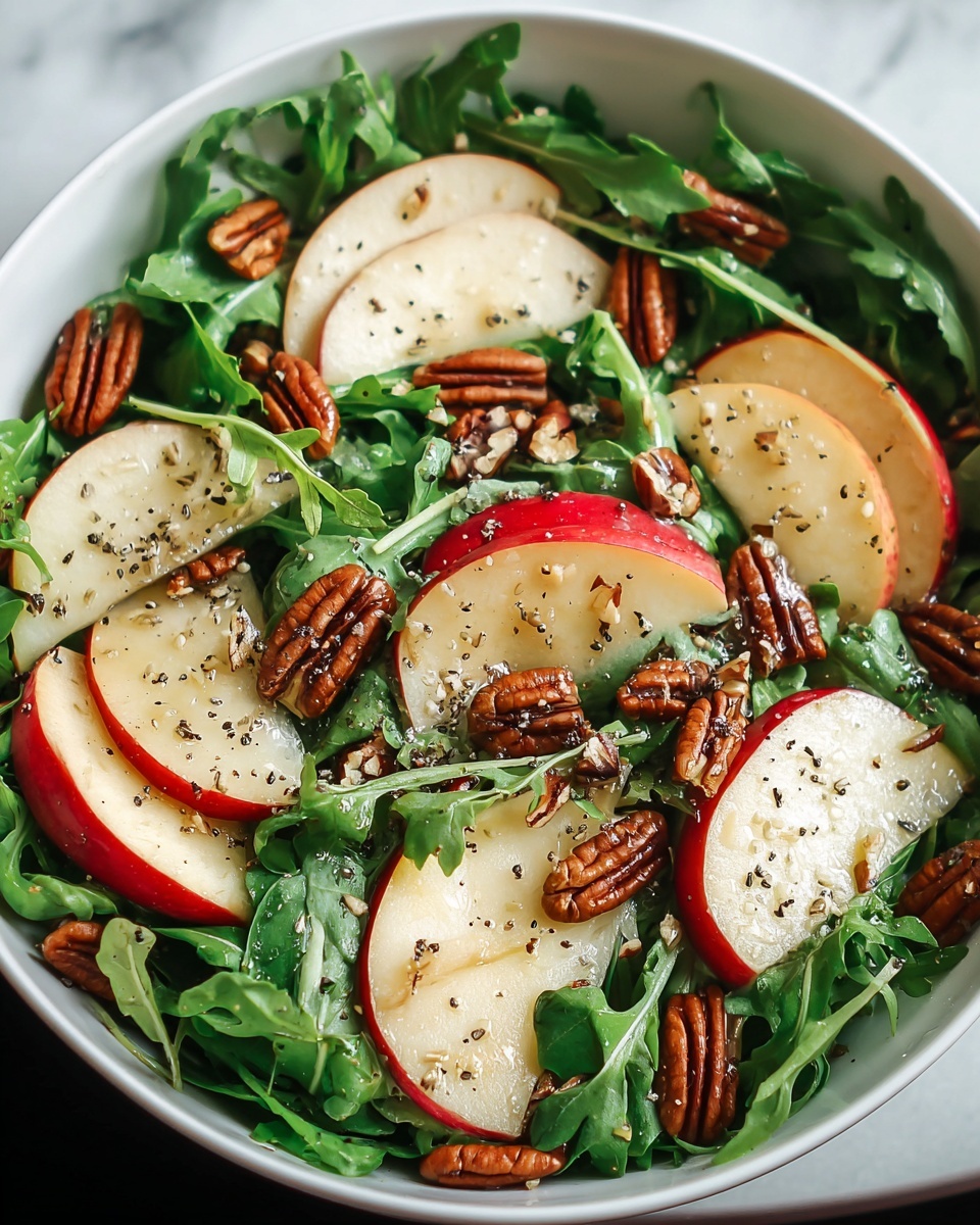Apple Arugula Salad with Honey Balsamic Dressing Recipe - Recipe Image