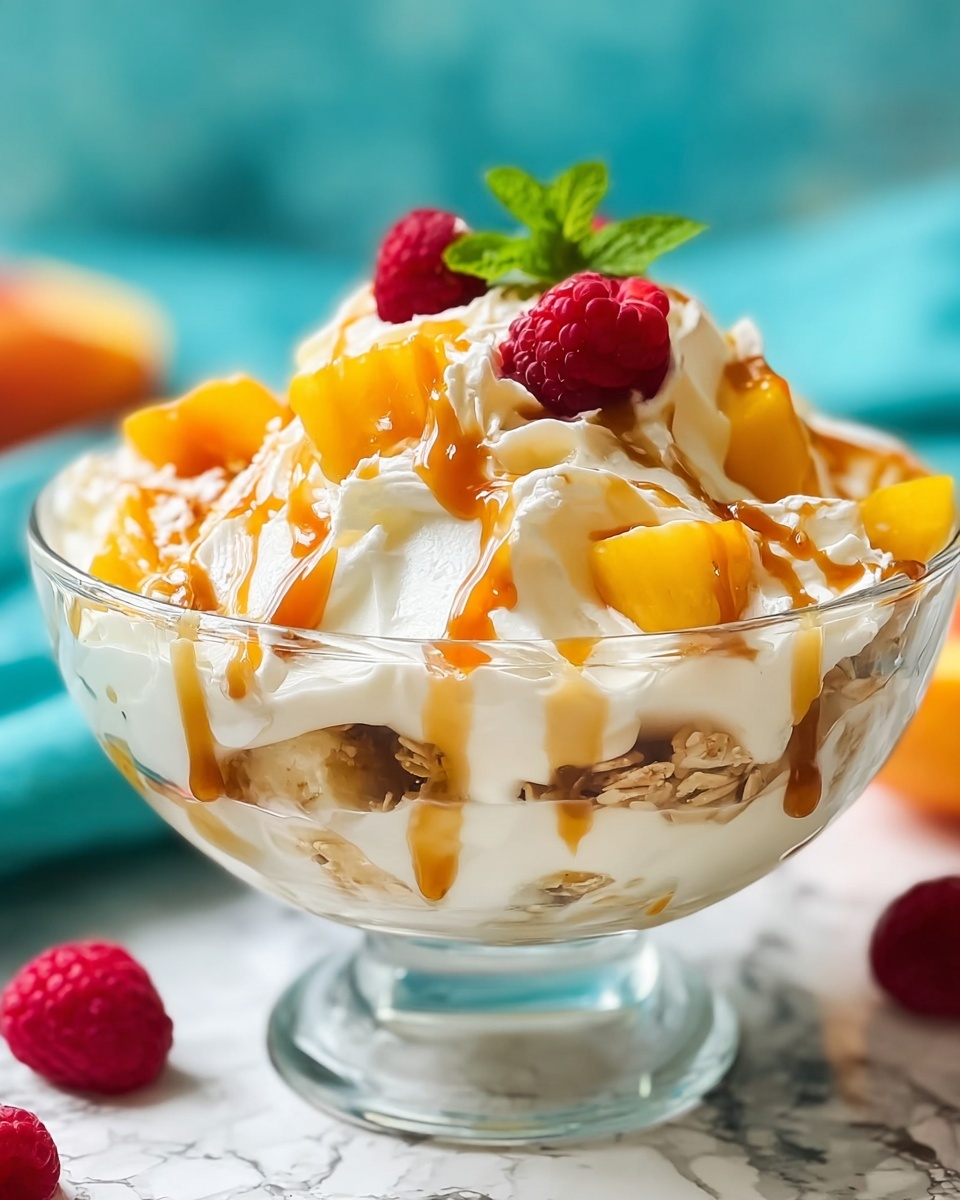 Savory Millionaire Peach Salad Recipe - Recipe Image