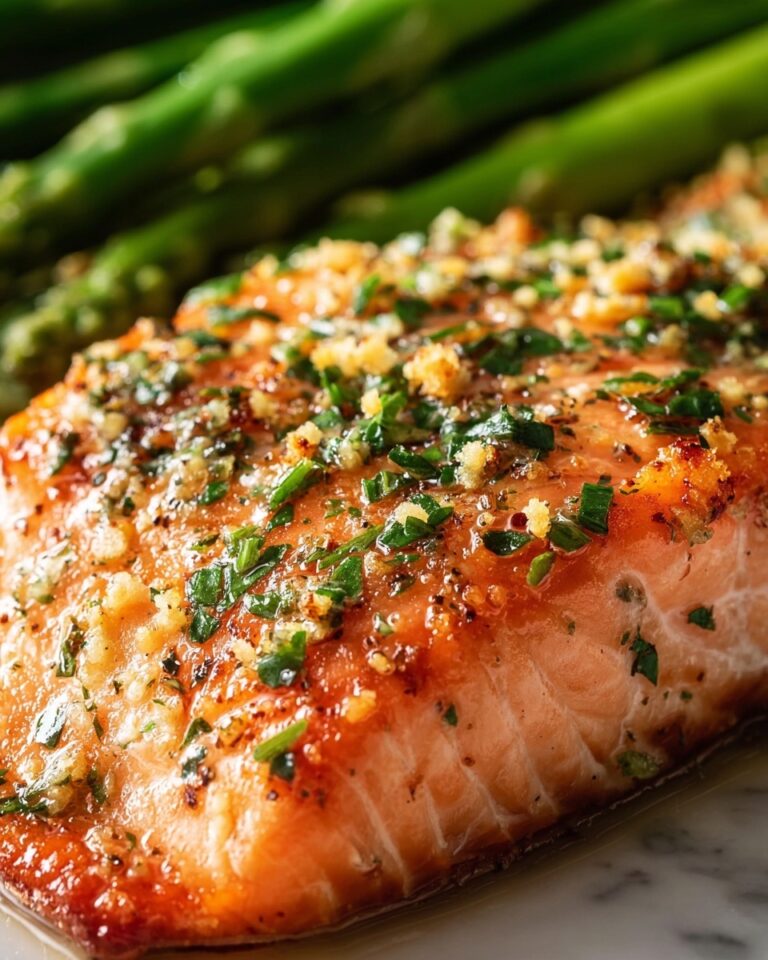 Garlic Butter Salmon & Asparagus Recipe