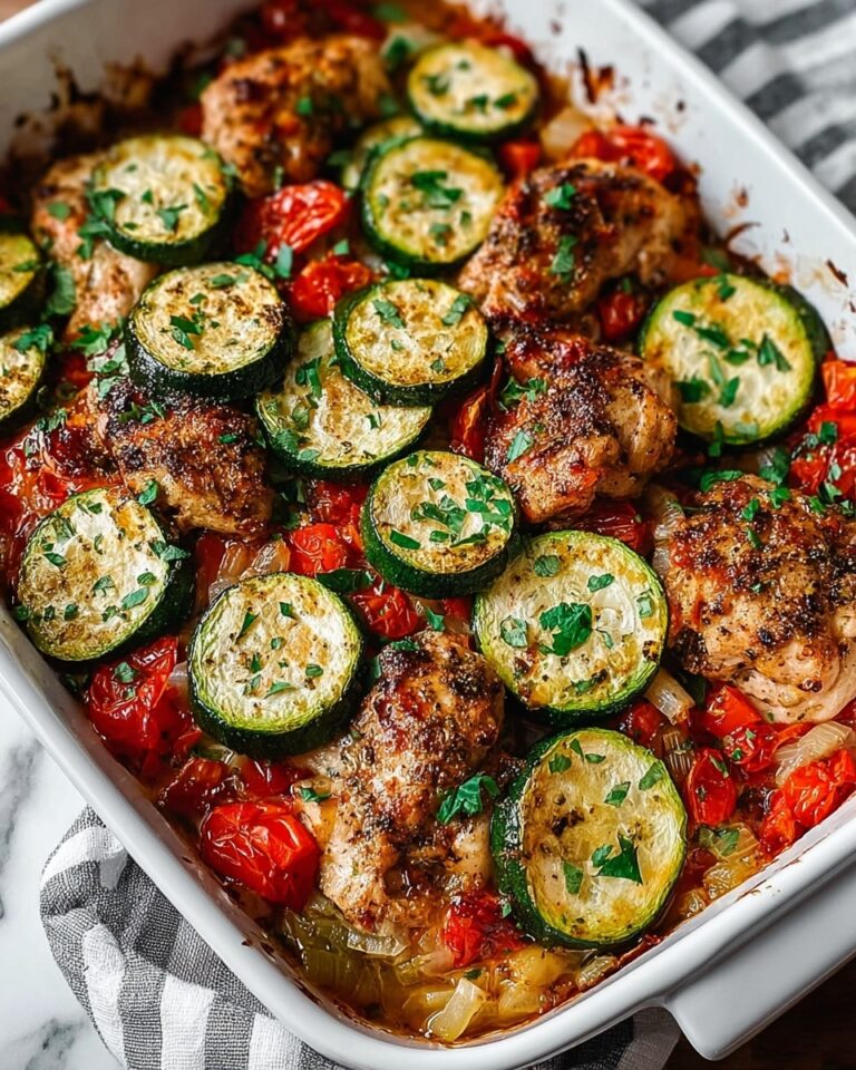 Mediterranean Chicken Zucchini Bake Recipe