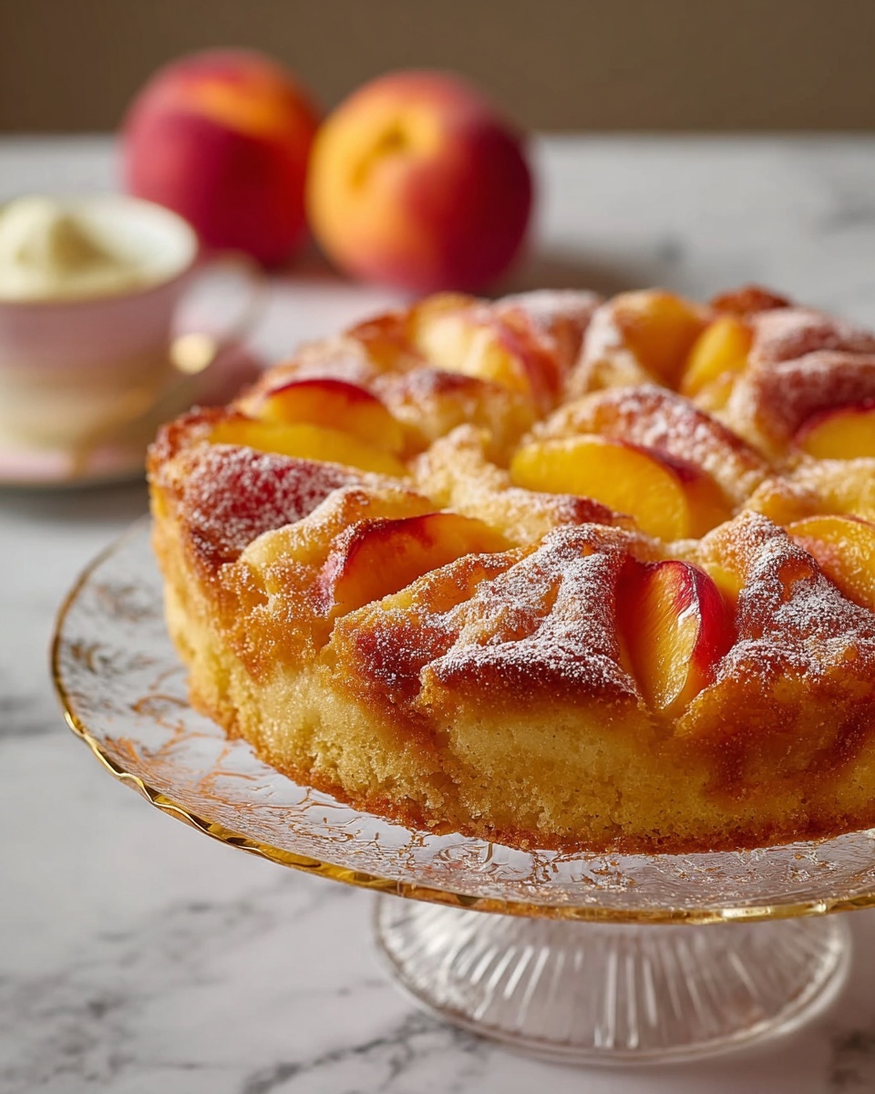 The Ultimate Peach Cake Recipe for Sweet, Juicy Bliss Recipe - Recipe Image