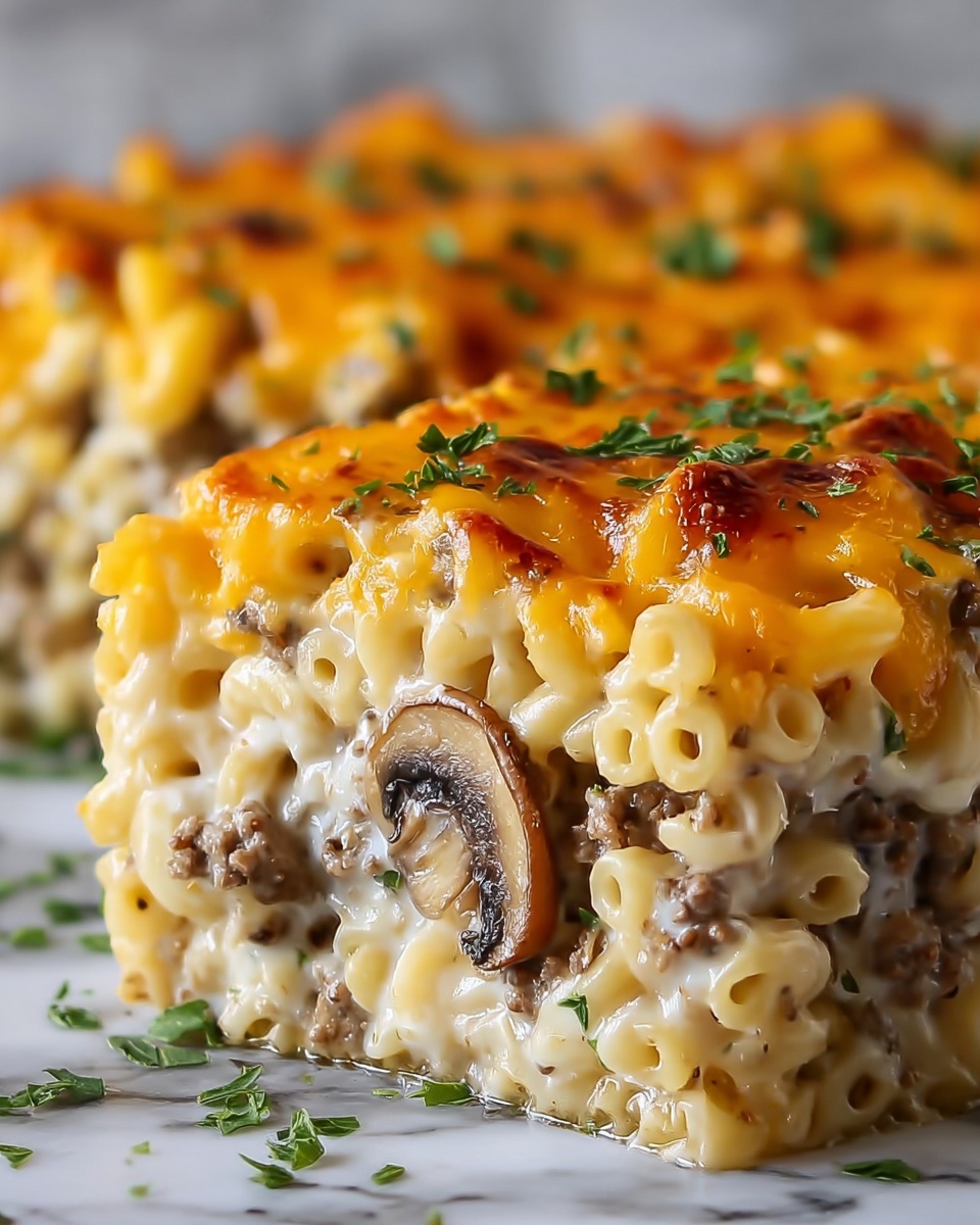 Cheesy Ground Beef & Rice Casserole Recipe - Recipe Image