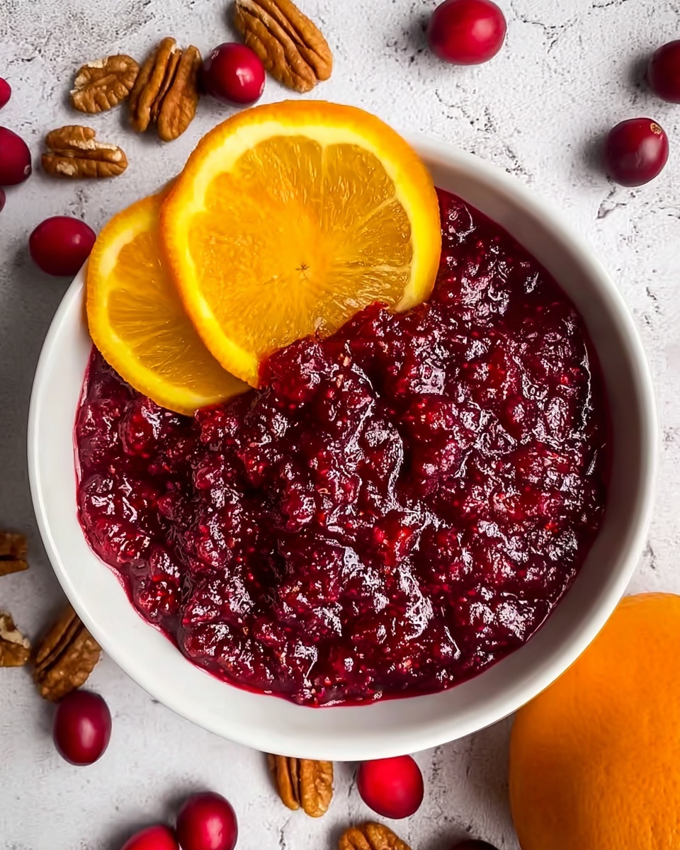 Cherry Cranberry Jello Relish with Nuts and Orange Recipe - Recipe Image