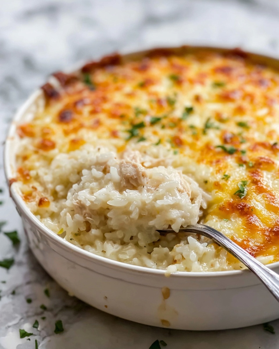 Creamy Chicken and Rice Casserole Recipe - Recipe Image
