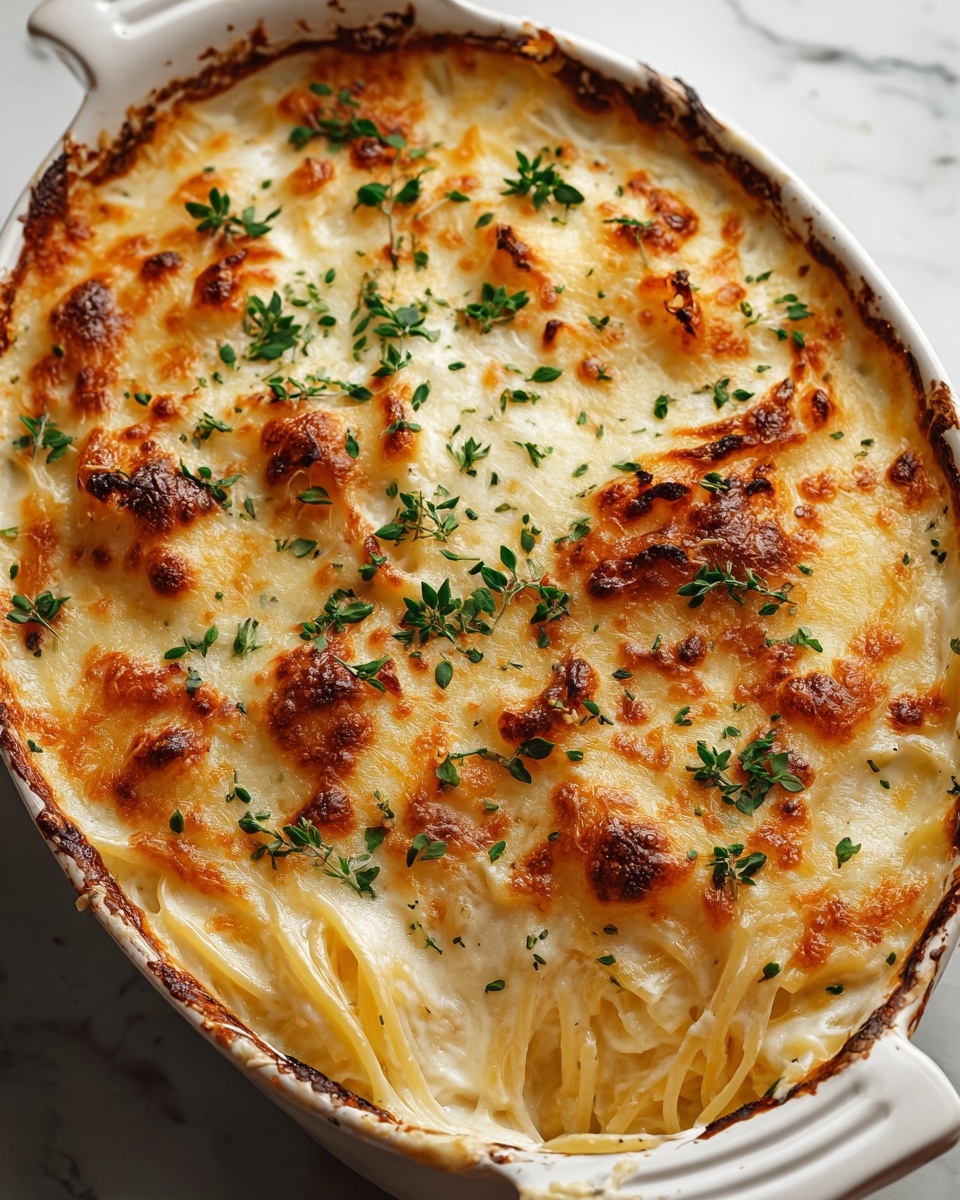 Baked Cream Cheese Spaghetti Recipe - Recipe Image