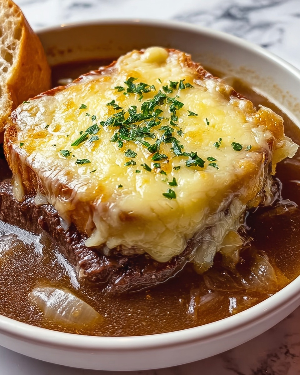 French Onion Beef Short Rib Soup Recipe - Recipe Image