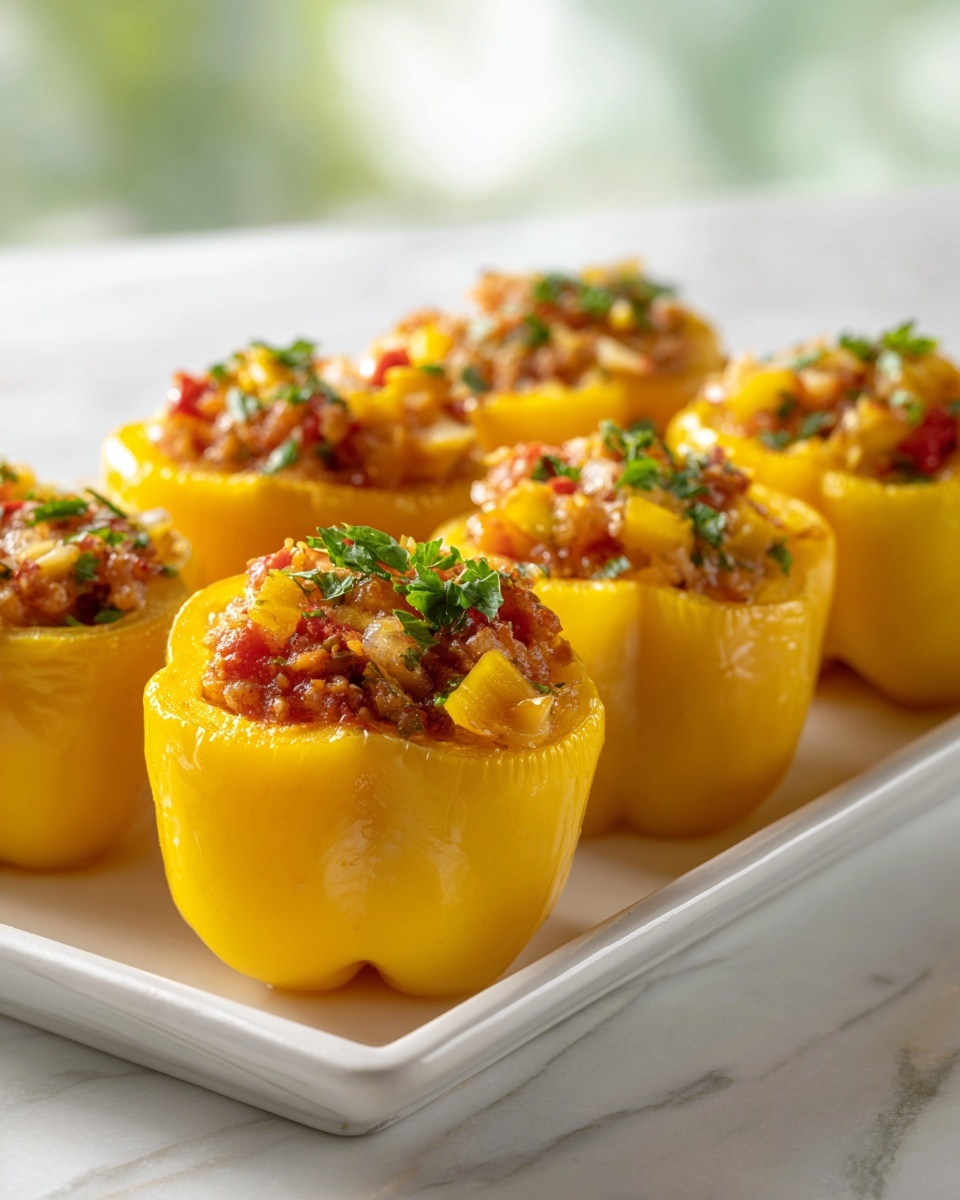 Easy Stuffed Mini Peppers Recipe - Recipe Image