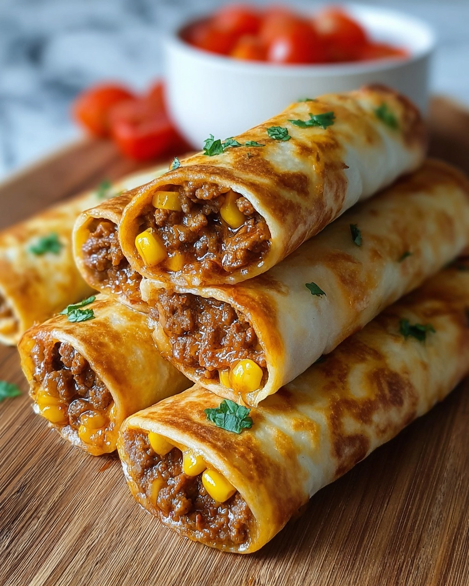 Crispy Beef Chimichangas: The Ultimate Mexican Delight Recipe - Recipe Image