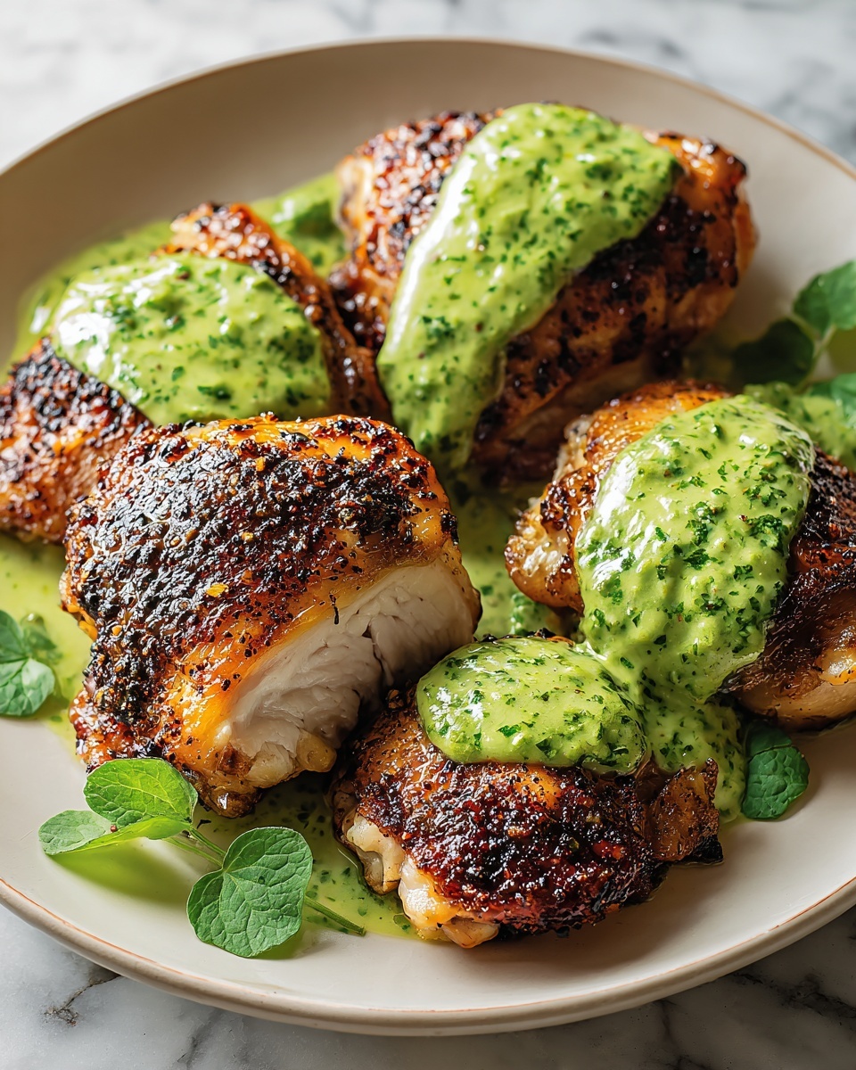 Peruvian Chicken with Green Sauce Recipe - Recipe Image